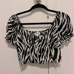 Superdown Zebra Top